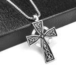 color: Cross + Stainless Steel Chain
