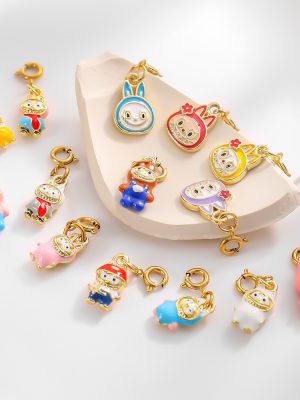 Cartoon Colorful Cute Labu Automobiles Curtain Cloth Jewelry Buckle Pendant DIY Ornament Accessories