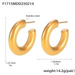 color: F1715-Gold Earrings -Large
