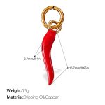 color: PJ610RDG Red Enamel Pendant