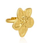 color: -1 Five-petal Flower Ring
