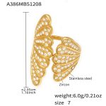 color: A386-Gold Zircon Ring