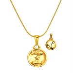 color: SP343G-12 (Pisces) Snake Chain