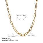 color: XL603G Gold Necklace