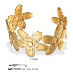 color: SZ241G Adjustable Gold Bangle