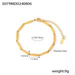 color: TXE079-Gold Polished Segment Length 16mm
