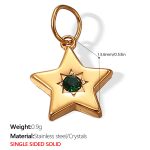 color: PJ288GNG Green Stone Gold Pendant