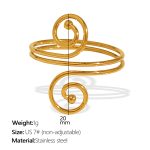 color: JZ110 US Size 7# Gold Ring