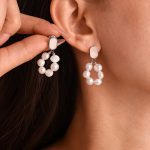 Fresh Water Pearl Earrings Women's Light Luxury Sweet Elegant Shell Ear Studs Earrings