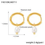 color: F451-Gold Earrings