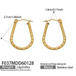 color: F037-Gold Earrings