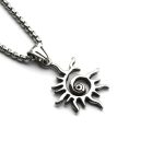 color: Flame + Stainless Steel Chain