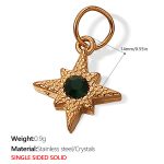color: PJ278GNG Green Stone Gold Pendant