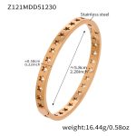 color: Z121-Rose Gold Color Bangle