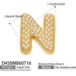 color: D450-Letter N Gold Pendant