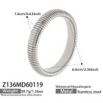 color: Z136-Steel Color Bangle -Width 16MM