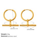 color: EH1365G Gold Earrings