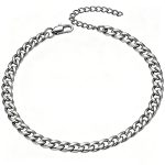 color: 5mm Steel Color Box Buckle End Chain / size: 18+5cm Bracelet