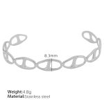 color: SZ83 Adjustable Silver Bangle