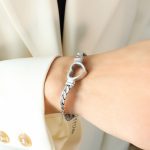 color: E390-Steel Color Bracelet -15+5cm