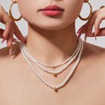 Exquisite Women's Beaded Necklace Stainless Steel Bracelet Small Steel Ball Personality Design Ornament Set