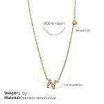color: XL543WEGN Letter Necklace