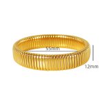 color: SZ16 Gold Width 12mm(Ring Size 55mm)