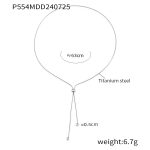 color: P554-Steel Color Necklace