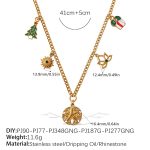 color: XL622G1 Gold Necklace