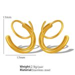 color: EH242 Gold Left/Right Earrings