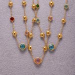 Super Shiny Transparent Cut Glass Necklace Stainless Steel Color Retaining Elegant Graceful Party Jewelry for Women