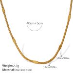 color: XL565G1.2MM Snake Bone Embossed Chain