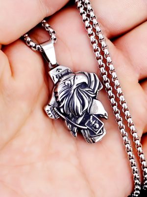 Punk Retro Stainless Steel Eagle Cross Necklace Hip-Hop Street Creative Ornament Pendant