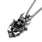 color: Ram Horn + Stainless Steel Chain