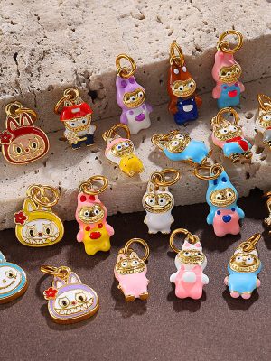 Automobiles Curtain Cloth Bracelet Pendant Cartoon Cute DIY Necklace Ornament Labu Fashion Play Accessories