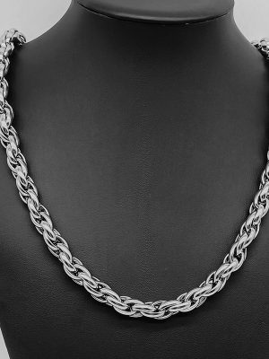 New US Chopin Chain European Men's Cuban Necklace Fashion Brand Simple Hip Hop All-Match Twist Stainless Steel Bracelet