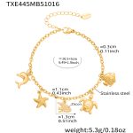 color: TXE445-Gold diy Pendant Bracelet 16+5cm
