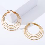 color: 4-in-1 Earrings 50MM Gold MS-102