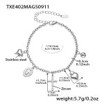 color: TXE402-Steel Color diy Bracelet 16+5cm
