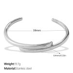 color: SZ315S Silver Bangle