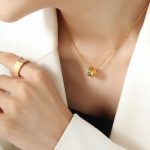 color: P708-Gold Necklace -40+5cm