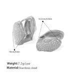 color: EH967S Silver Earrings