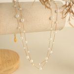 Sweet Starry Short Pearl Necklace Exquisite High-Grade Twin Necklace Necklace for Women