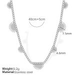 color: XL194 Silver Necklace