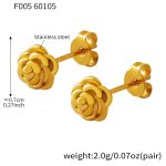 color: F005-Gold Earrings