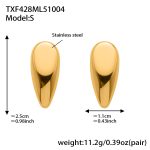 color: TXF428-Gold Small Earrings