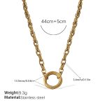 color: XL640G Gold Necklace