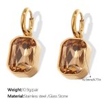 color: EH909CCG Champagne Stone Gold Earrings
