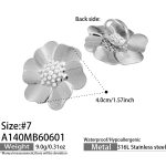 color: A140-Steel Color Ring -Size 7