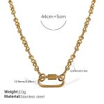 color: XL667G Gold Necklace